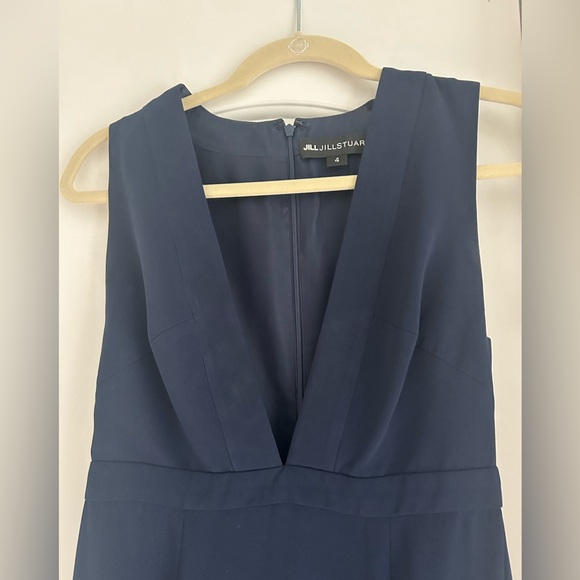 Jill Jill Stuart Plunge Navy Maxi Dress - Picture 3 of 8